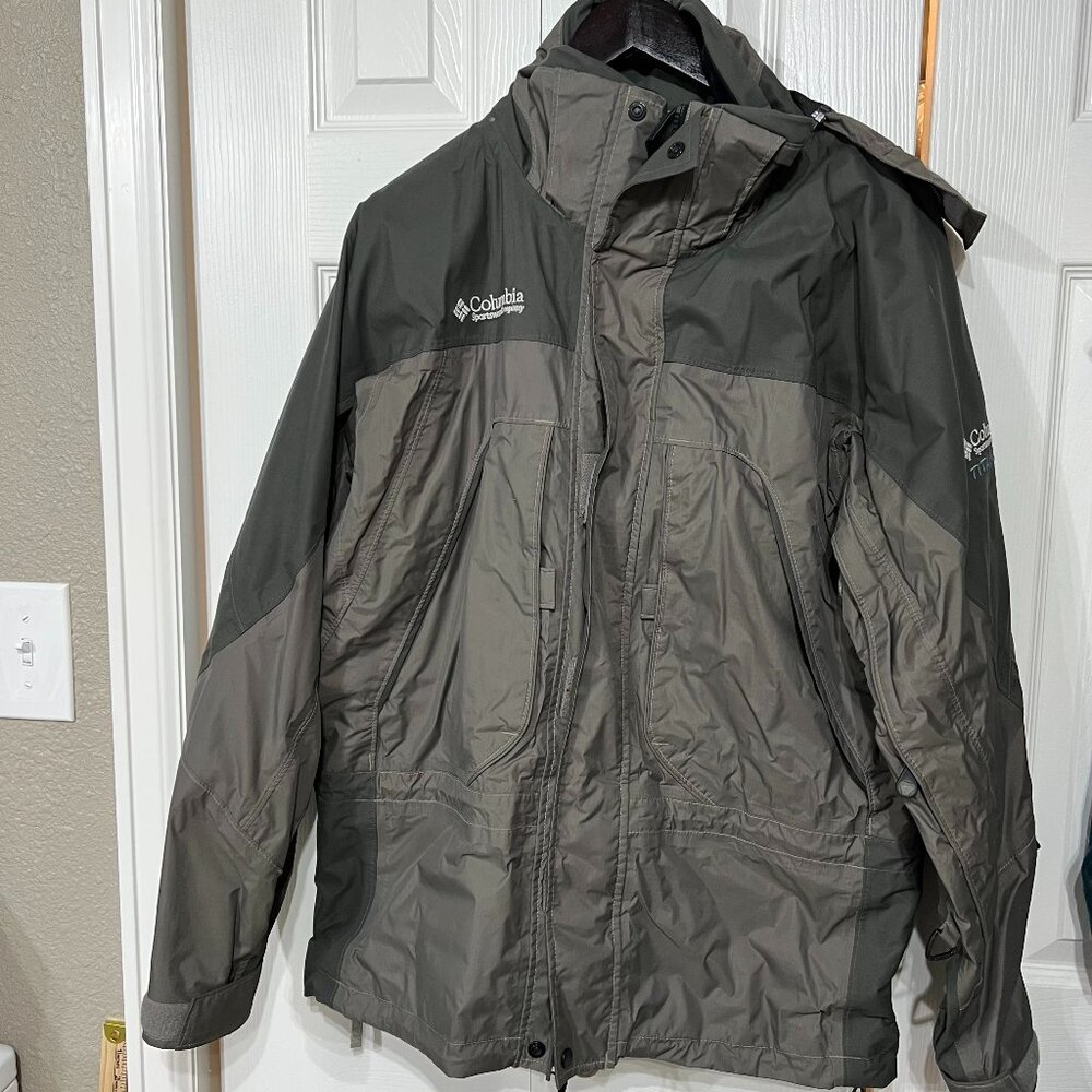 Columbia Titanium Omni Tech Interchange 3 in 1 Hooded MenM Winter Parka & Fleece